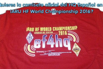 Camiseta oficial del HQ Español en el IARU HF World Championship 2016