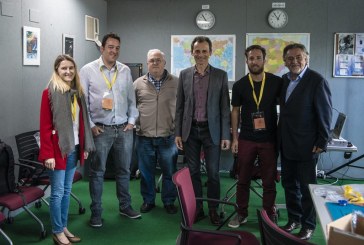 Breve visita de Pedro Duque y “Pepu” Hernández a AMSAT EA