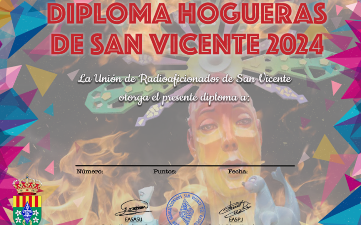 Diploma Hogueras de San Vicente 2024