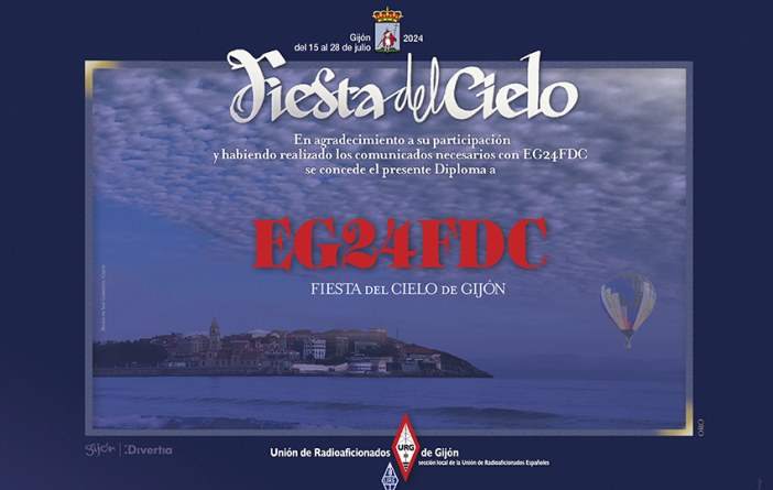 Diploma Gijón Fiestas del Cielo 2024