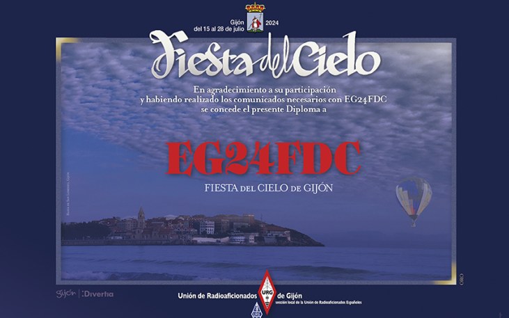 Diploma Gijón Fiestas del Cielo 2024