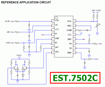 EST7502C application circuit