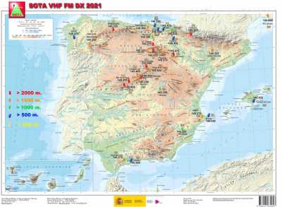 Sota VHF MAP & Freqs
